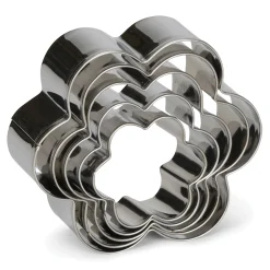 ohgreen Bakken|Uitduwvormpjes bloem inox 5st