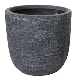 ohgreen Aardewerk|Utah egg pot graphite d55h51