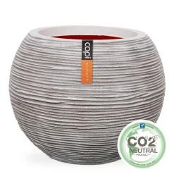 ohgreen Kunststof|Ecocheques|Vaas bol rib 40x32 ivoor