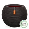 ohgreen Kunststof|Ecocheques|Vaas bol rib 62x48 zwart