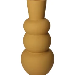 ohgreen Potten En Vazen|Vaas dolomiet oker 14x14x29.5cm