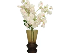 ohgreen Potten En Vazen|Vaas glas bruin 12x12x22.5cm