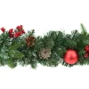 ohgreen Kerstkransen En Guirlandes Kunststof|Victoria wreath cones & red deco mat d60cm