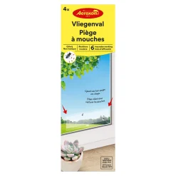 ohgreen Vliegen En Wespen|Vliegenval - raamsticker 4 stuks