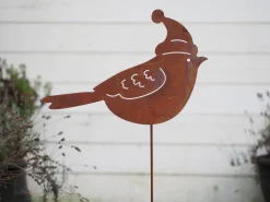 ohgreen Decoratie|Vogel met kerstmuts