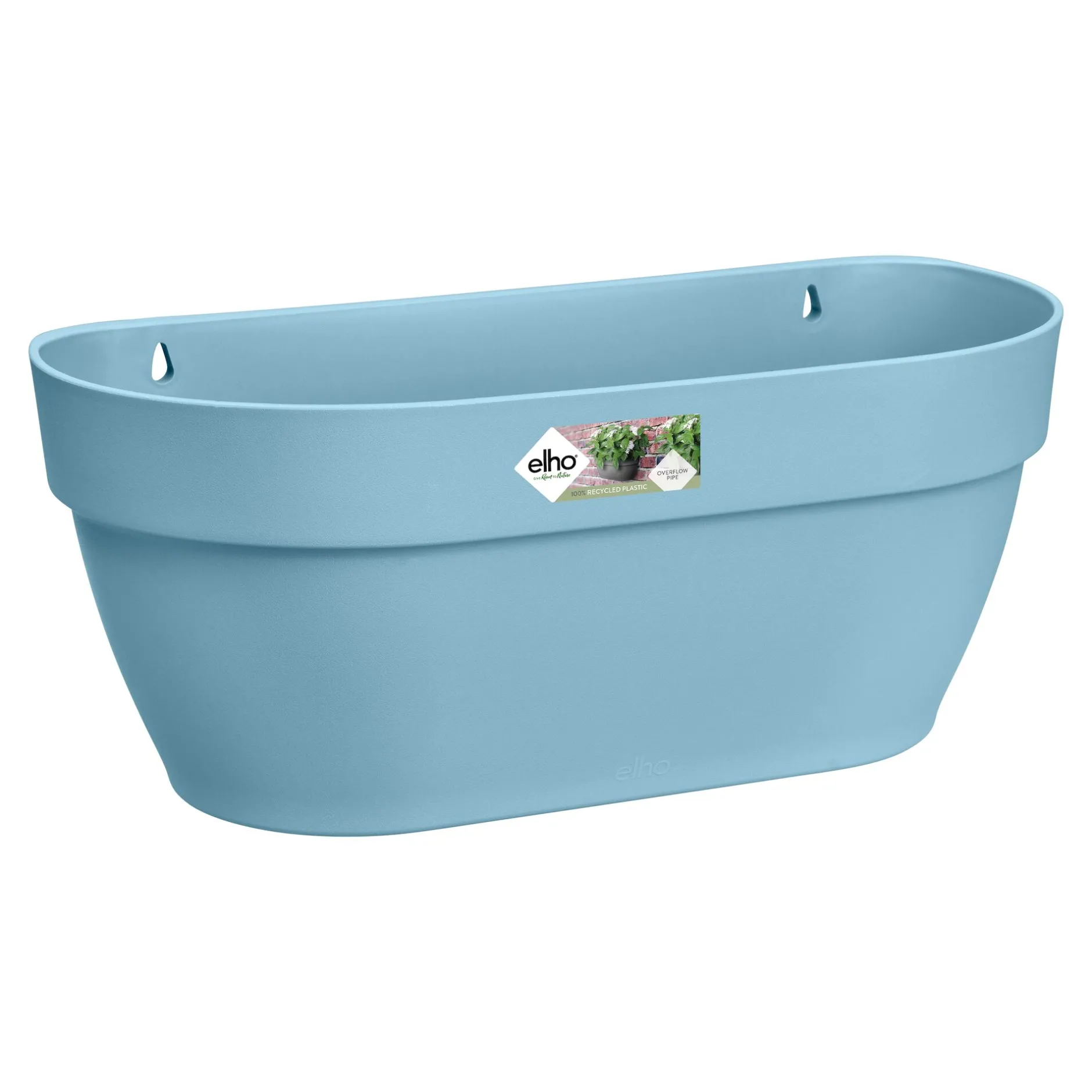 ohgreen Kunststof|Ecocheques|WALL BASKET 35CM VINTAGE BLAUW