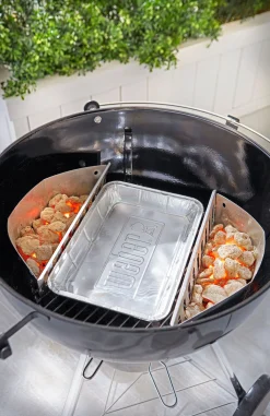ohgreen Accessoires En Onderhoud|WEBER ALUMINIUM LEKBAKJES GROOT, SET VAN 10 STUKS