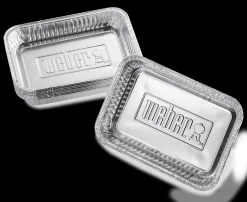ohgreen Accessoires En Onderhoud|WEBER ALUMINIUM LEKBAKJES KLEIN SET VAN 10 STUKS