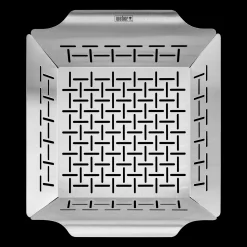 ohgreen Accessoires En Onderhoud|WEBER DELUXE GRILLKORF GROOT RVS