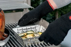 ohgreen Accessoires En Onderhoud|WEBER DELUXE GRILLKORF KLEIN RVS