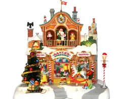 ohgreen Lemax Kerstdorpen|Werkplaats van de kerstman, met 4,5v adapter