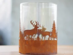 ohgreen Decoratie|Windlicht, met bos en herten