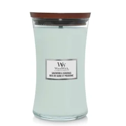 ohgreen Geuren|WoodWick Geurkaars Sagewood & Seagrass Large