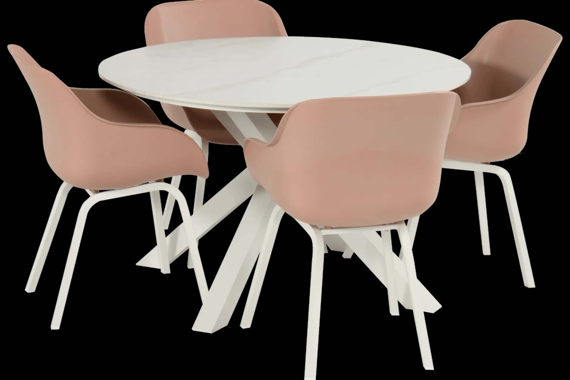 ohgreen Tuinmeubelen|Xander tafel rond wit