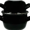 ohgreen Koken|Zwarte mosselpot Ø18 cm geschikt voor inductie