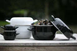 ohgreen Koken|Zwarte mosselpot Ø18 cm geschikt voor inductie
