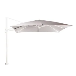 ohgreen Parasol|Zweefparasol Fuga wit-licht grijs
