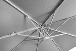 ohgreen Parasol|Zweefparasol Malaga wit-soft grijs