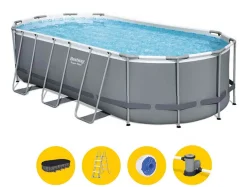 ohgreen Zwemmen|Zwembad Power Steel oval pool set